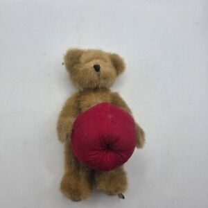 Boyds Collection Brown Teddy Bear Plush Holding Red Ball Stuffed Animal